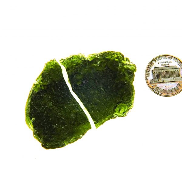 Large Certified Moldavite - breaked into two pieces