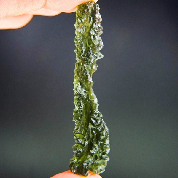 Big Angel chime Investment Moldavite from Besednice - Certified