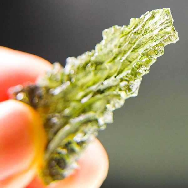 Investment Angel chime Moldavite from Besednice - Certified