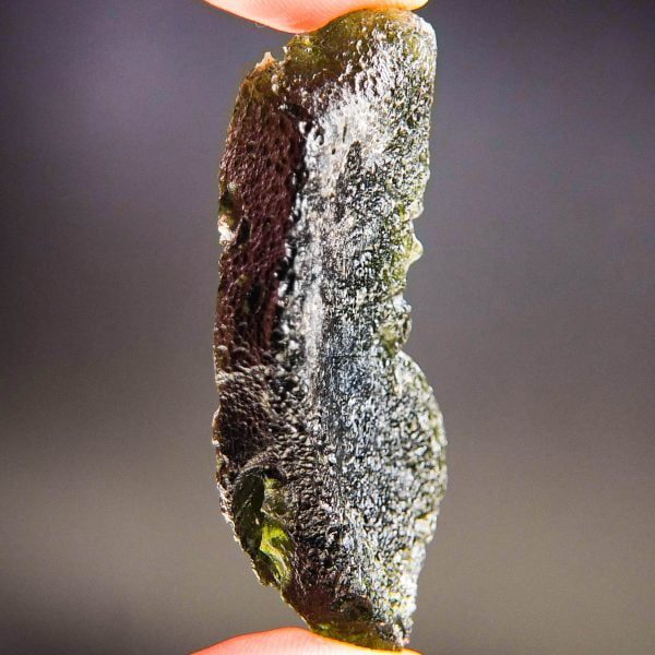Large Moldavite with CERTIFICATE - Glossy