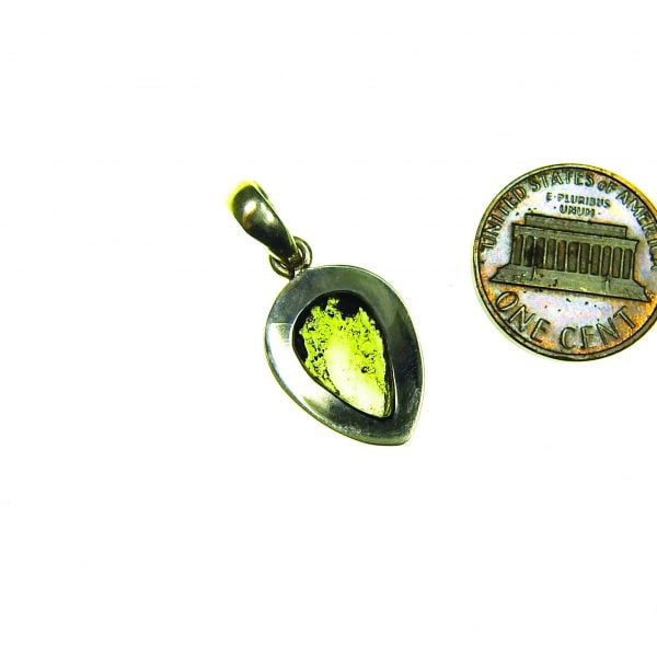 Moldavite pendant - polished front side Certified
