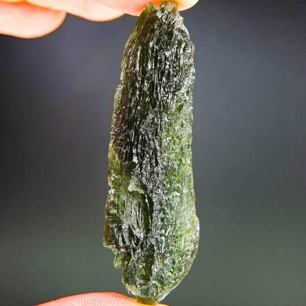 Big Moldavite CERTIFIED with open bubble