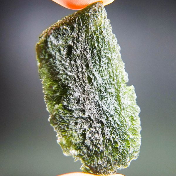 Big Moldavite CERTIFIED - Drop - natural lower fragment (belly) shape
