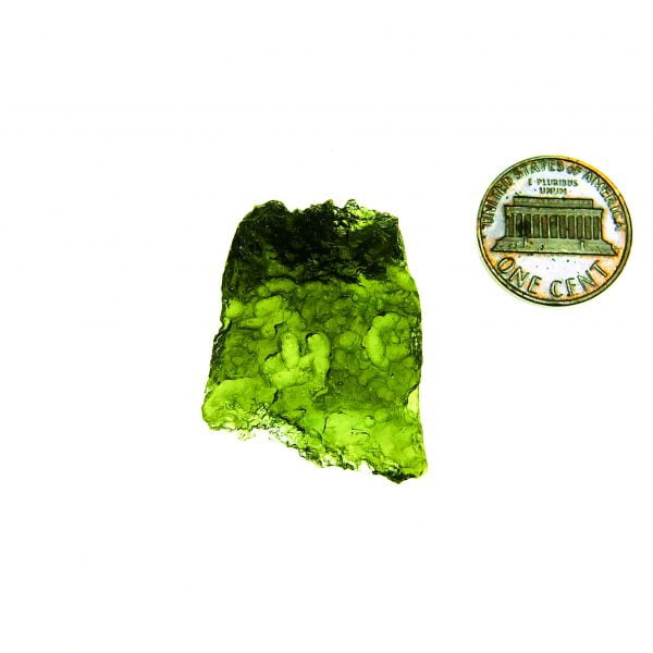 Moldavite with CERTIFICATE with two kinds of sculpture - Shiny - quality A+