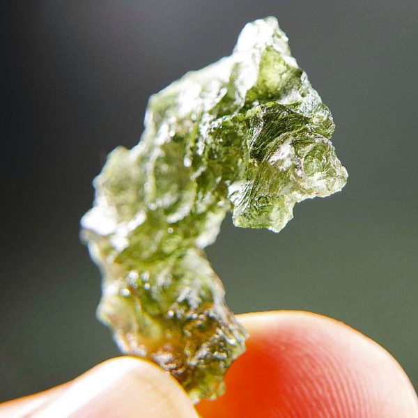 Moldavite from Besednice with CERTIFICATE - Shiny - quality A+/++