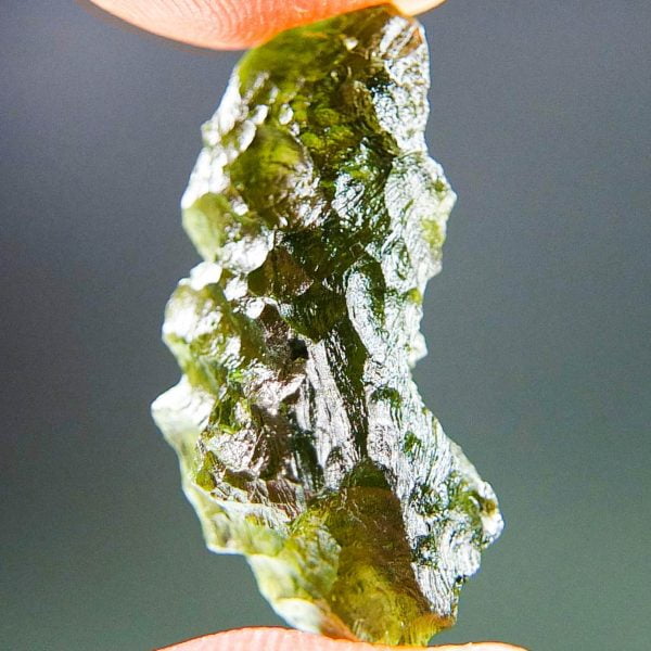 Moldavite from Besednice with CERTIFICATE - Shiny - quality A+