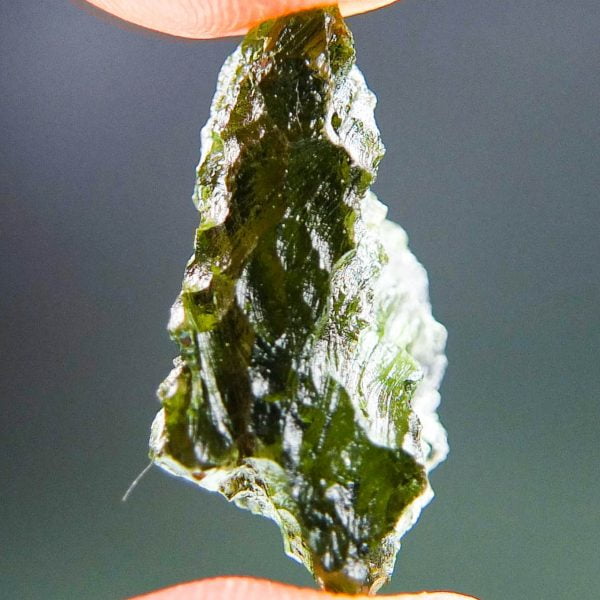 Moldavite from Besednice with CERTIFICATE - Shiny - quality A+