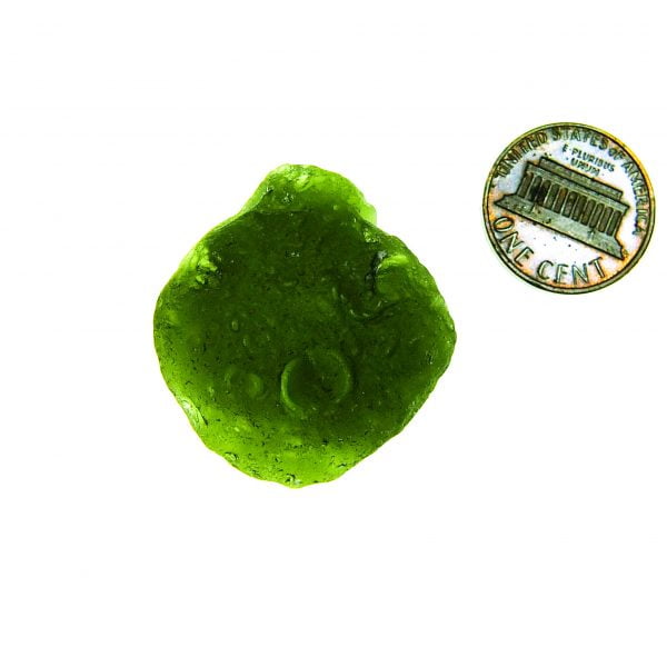 Big Moldavite with CERTIFICATE found on field (on surface)