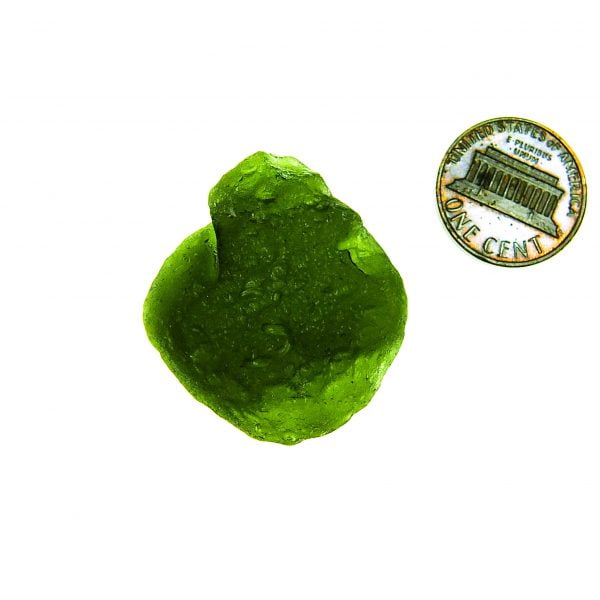 Big Moldavite with CERTIFICATE found on field (on surface)