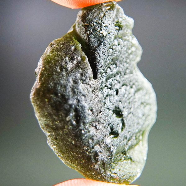 Big Moldavite with CERTIFICATE found on field (on surface)