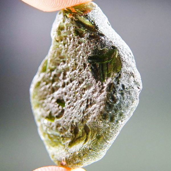 Big Moldavite with CERTIFICATE found on field (on surface)