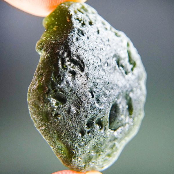 Big Moldavite with CERTIFICATE found on field (on surface)