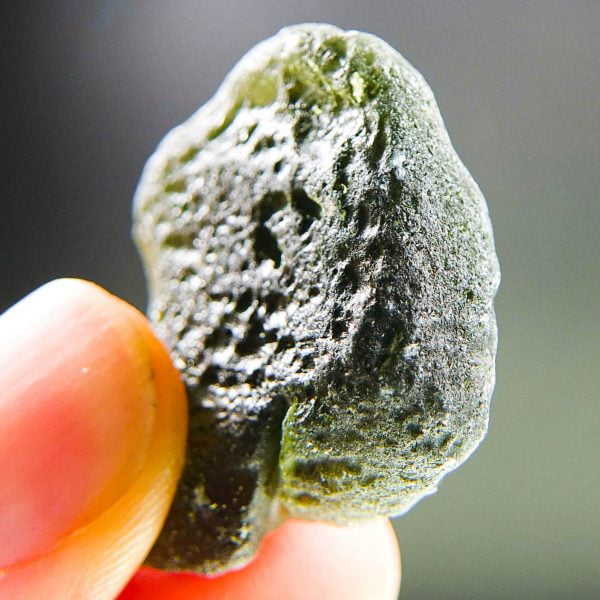 Big Moldavite with CERTIFICATE found on field (on surface)