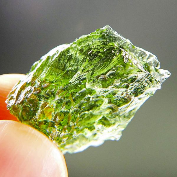 Moldavite - Very Glossy - RARE - CERTIFIED - quality A+