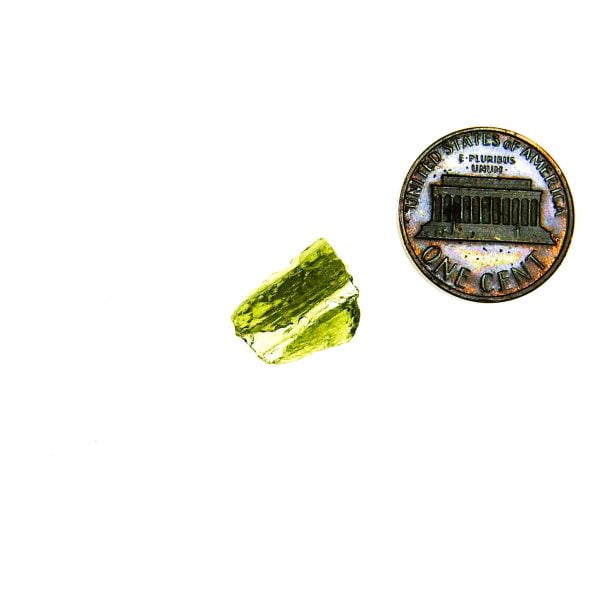 Moldavite with channel