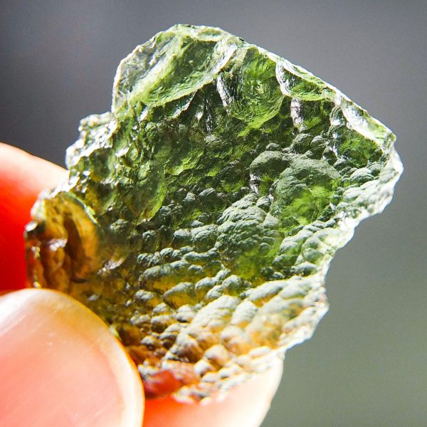 Vibrant green Moldavite pendant with CERTIFICATE - quality A+