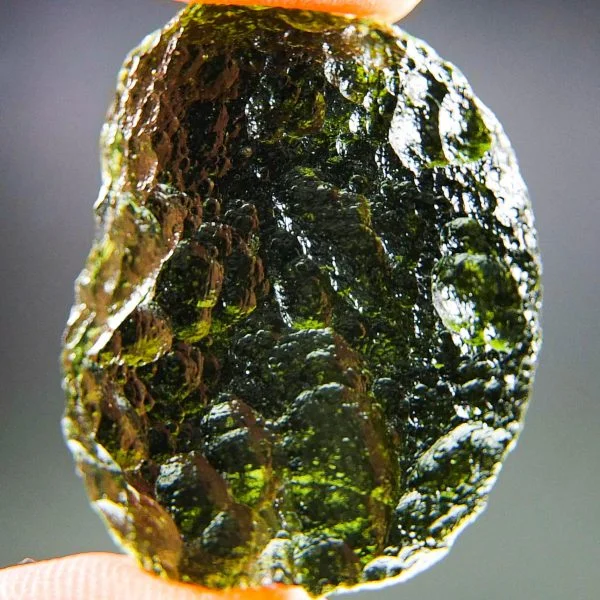 Moldavite - Very Glossy - RARE with CERTIFICATE