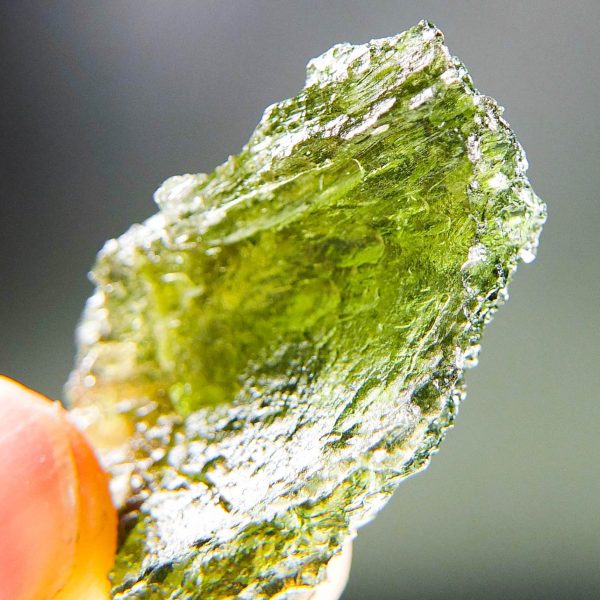 Certified Rare Moldavite with natural break