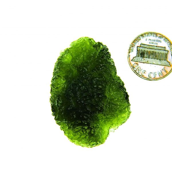 Moldavite with visible big closed bubble - Rare - quality A+