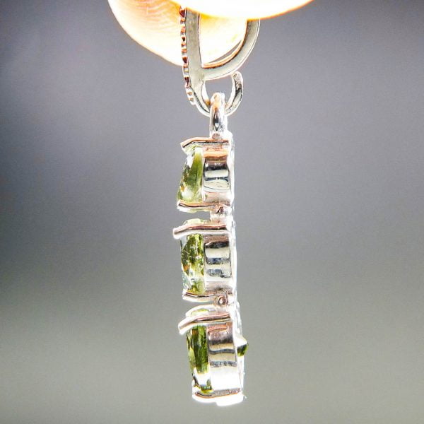 Moldavite pendant - Hearts with CERTIFICATE