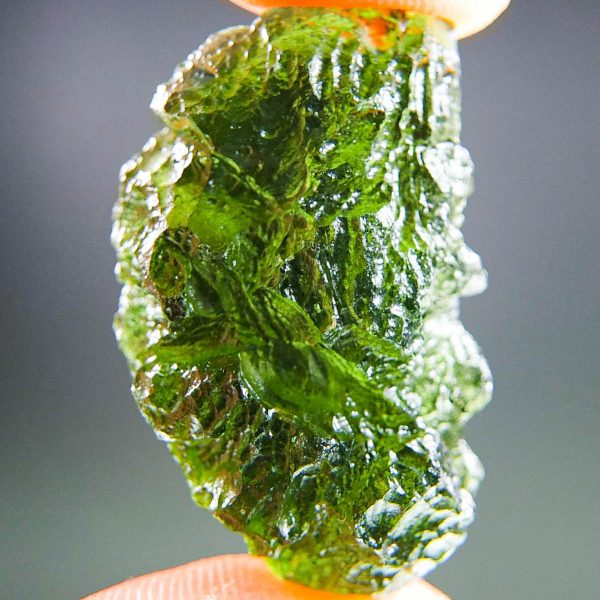 Excellent Moldavite with CERTIFICATE - Glossy