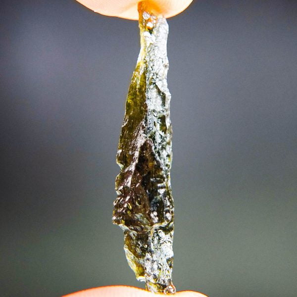 Angel Chime Moldavite with CERTIFICATE - Glossy