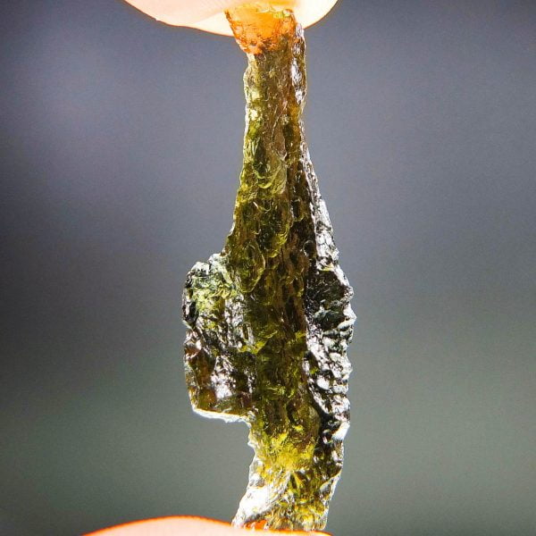 Angel Chime Moldavite with CERTIFICATE - Glossy