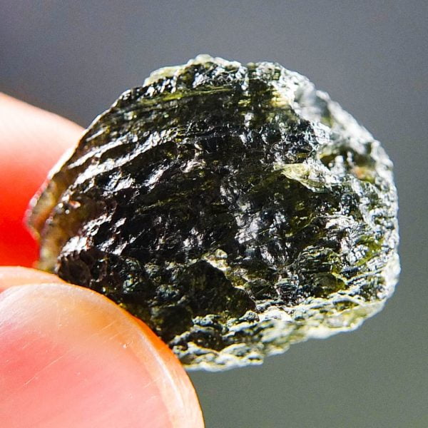 Moldavite - with CERTIFICATE - Uncommon shape