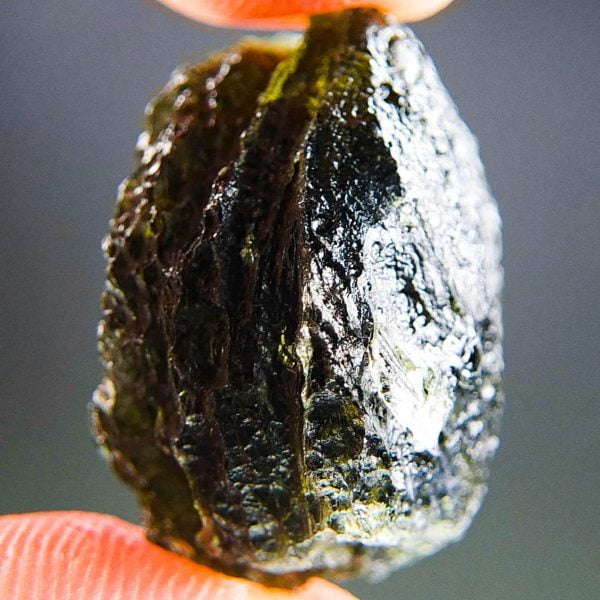 Moldavite - with CERTIFICATE - Uncommon shape