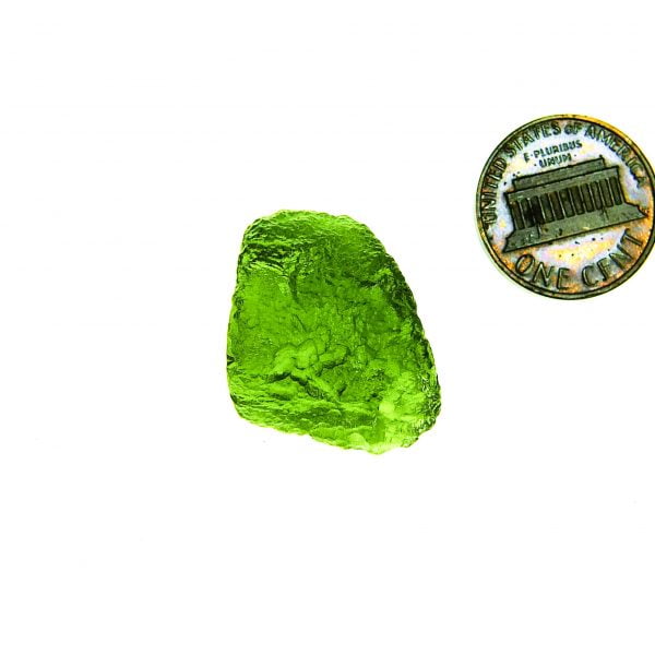 Vibrant green Certified Moldavite