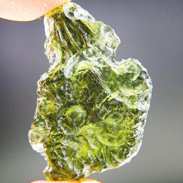 Excellent Moldavite with CERTIFICATE - Glossy