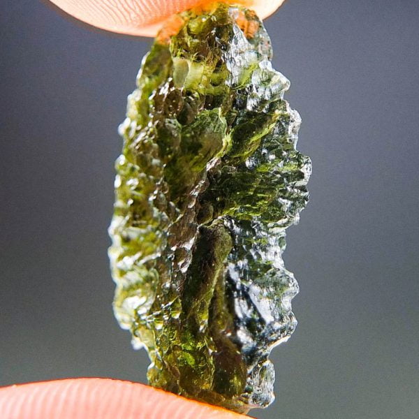 Drilled Moldavite CERTIFIED - quality A+/++