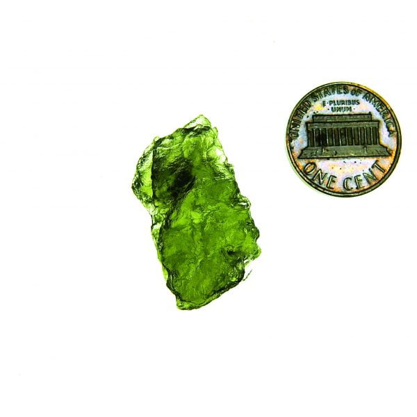 Moldavite from Besednice with CERTIFICATE with open bubble - quality A+/++