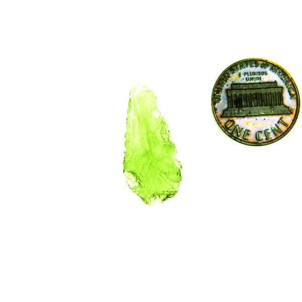 Vibrant green Moldavite - Drop shape - CERTIFIED