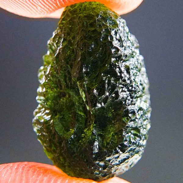 Moldavite with CERTIFICATE - Boulder shape - Shiny