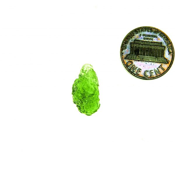 Moldavite with CERTIFICATE - Drop shape - Vibrant green - Shiny - quality A+