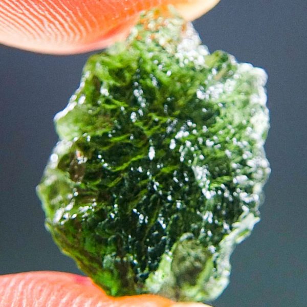 Moldavite with CERTIFICATE - Boulder shape - Glossy - quality A+