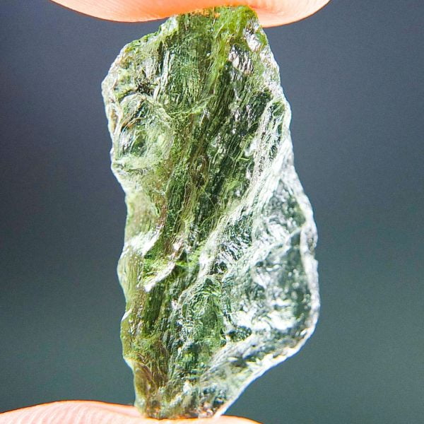 Moldavite with CERTIFICATE - Vibrant green