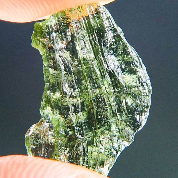 Vibrant green Moldavite