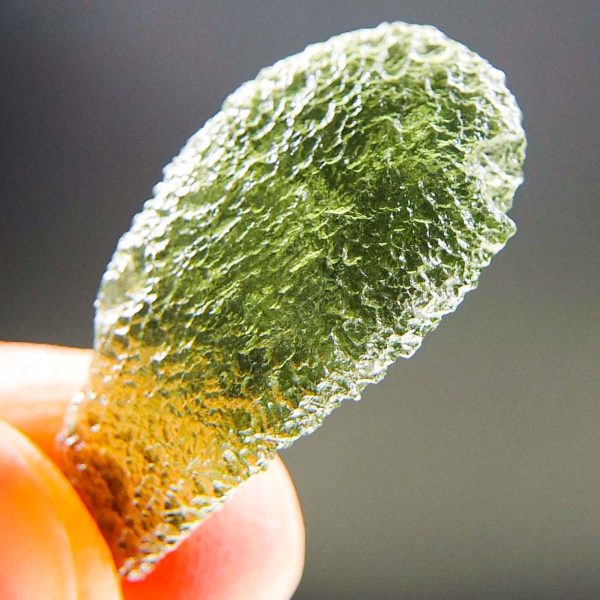 Certified Moldavite - Drop shape