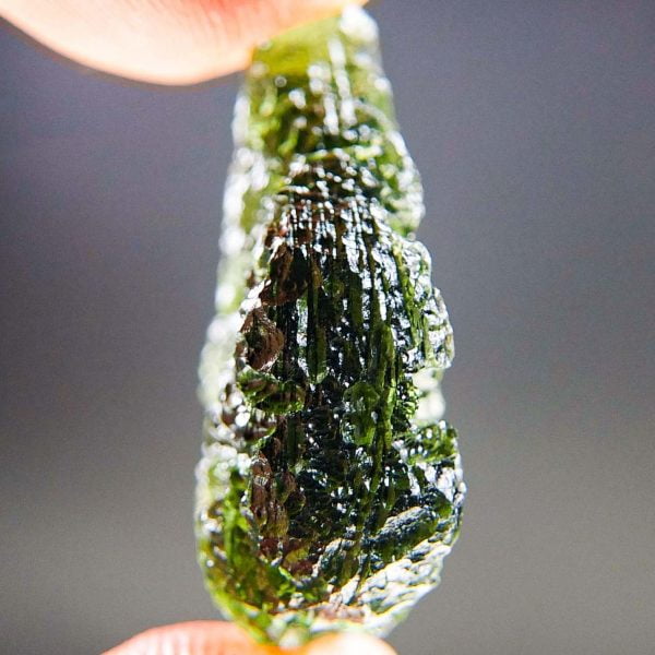 Moldavite with CERTIFICATE - Glossy - quality A+/++