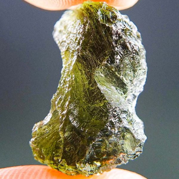 Certified Moldavite - Uncommon shape