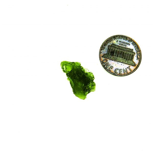 Certified Moldavite with imprint of bubble