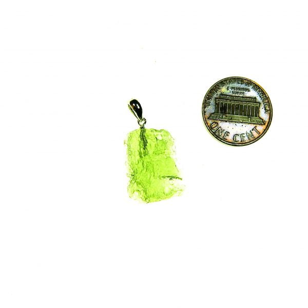 Moldavite pendant with CERTIFICATE - Glossy