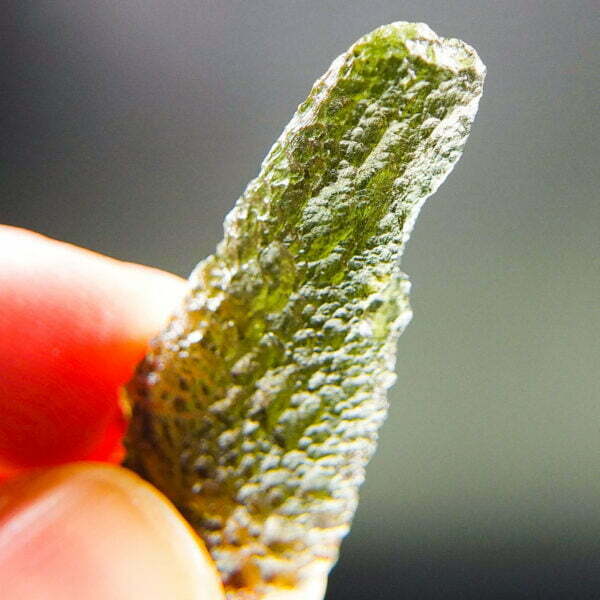 Moldavite with CERTIFICATE - Drop - natural middle fragment shape