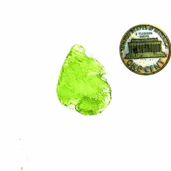 Vibrant green Certified Moldavite