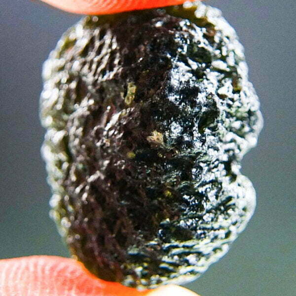 Moldavite with CERTIFICATE - Boulder shape