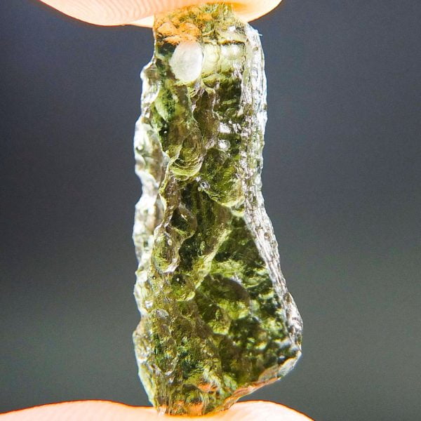Certified Drilled Moldavite - Glossy - quality A+