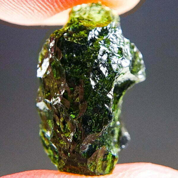 Rare Moldavite - Very Glossy with CERTIFICATE