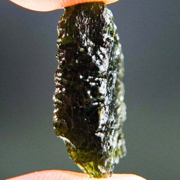 Moldavite with CERTIFICATE - Glossy